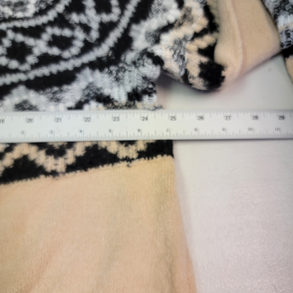 dg2 by diane gilman Cozy Knit Sweater Black And Cream Size 2X - Picture 3 of 7